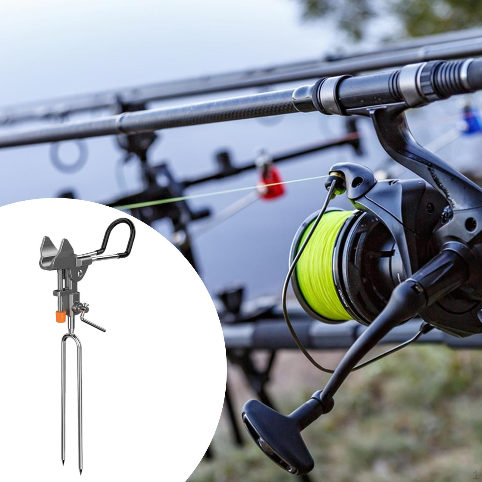 

Держатель для удочки для земли, берега, регулируемый держатель для удилища, берег реки