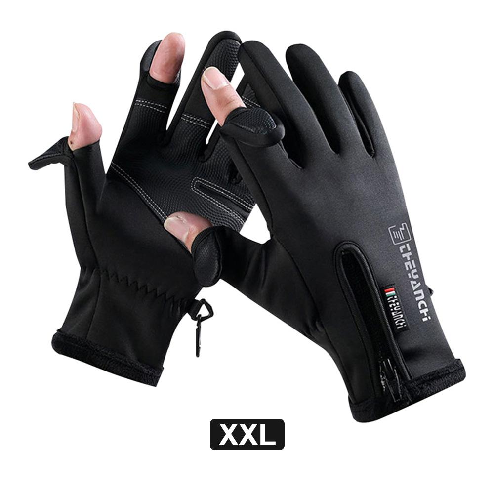 Winter Warm Touch Screen Gloves Outdoor Windproof Waterproof Cold-proof Gloves Men Driving Cycling Fishing Ski Gloves