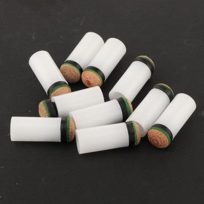 Pool Cue Tips Repair Kit Portable Plastic PU Ferrule Billiard Stick Spare Parts for Indoor Billiards