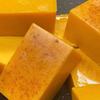 TK Style European and American Turmeric, Lemon, Kojic Acid, and Ginger Handmade Granular Soap for Bathing and Face Washing