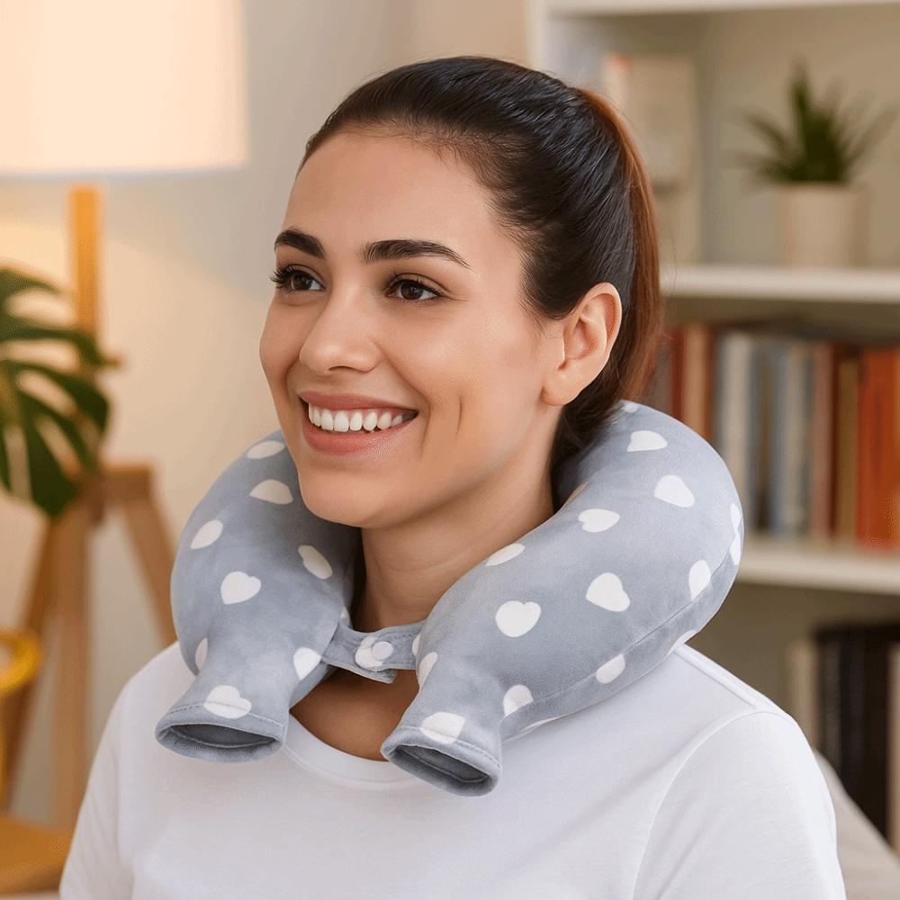 Portable Hot-water Bag Neck Support Thickened Neck Protector Icy Cooling Neck Bag  Office