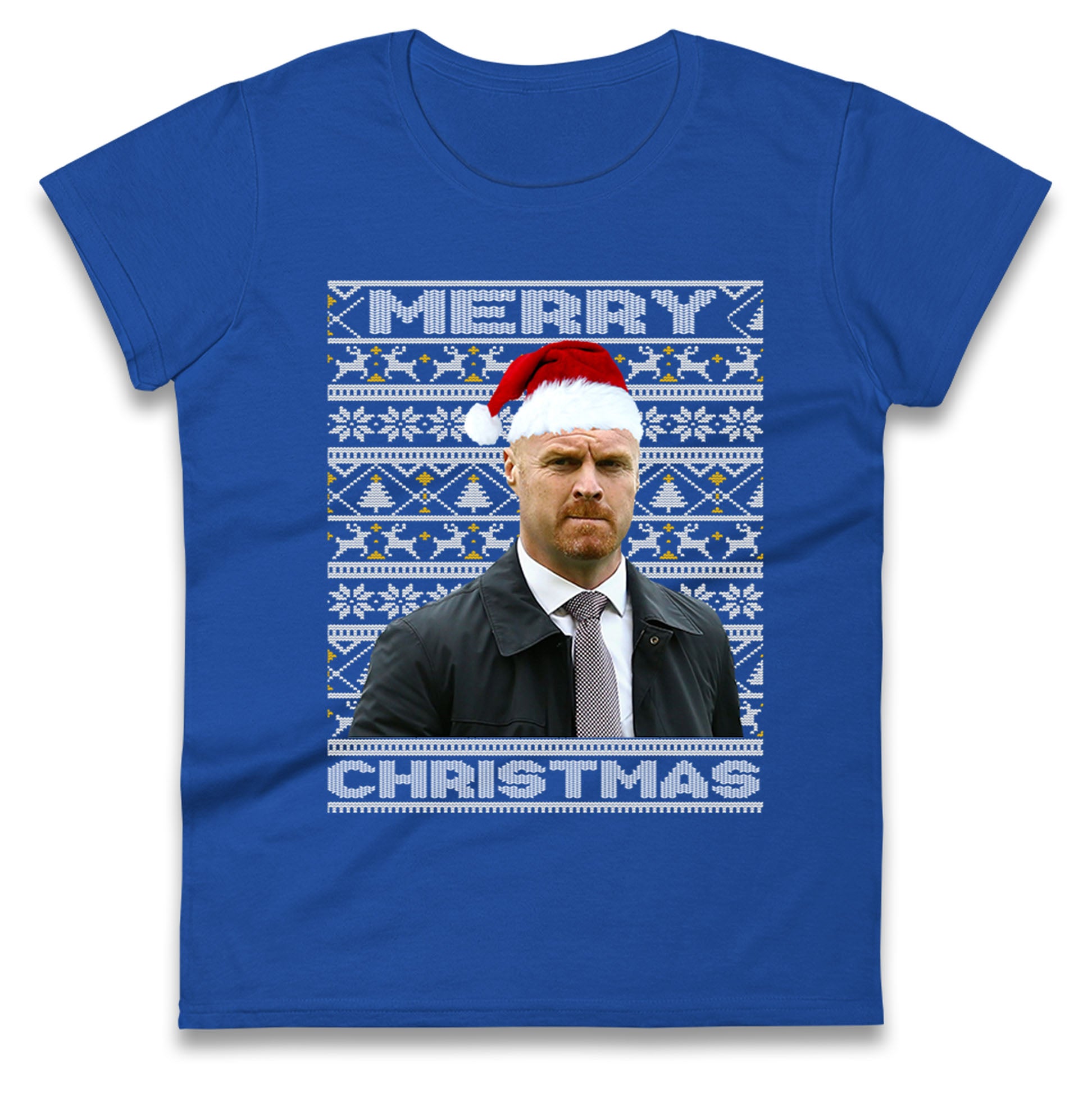 Sean Dyche Christmas Womens T Shirt Mens Tops Tees Unisex Everton FC Top 2XL