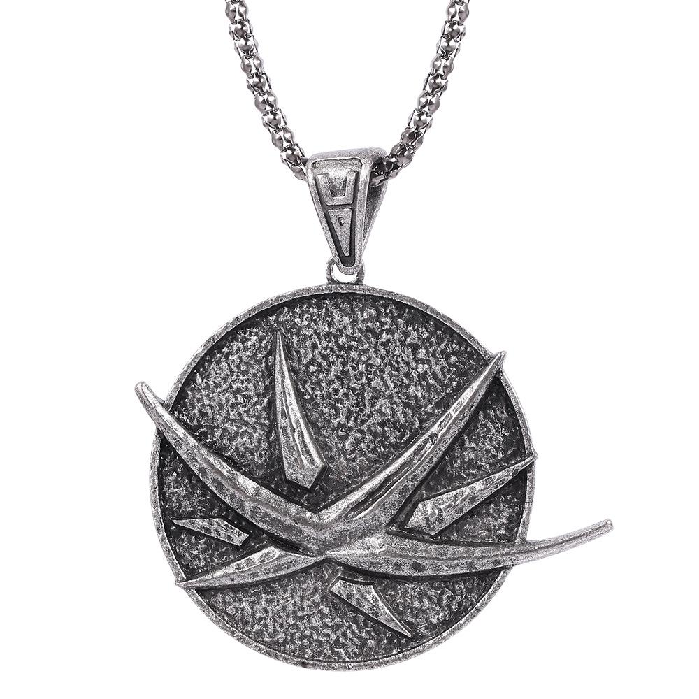Witcher 3 Wolf Head Necklace Pendant - European & American Style