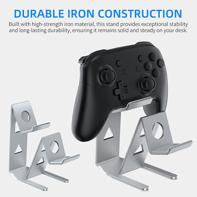 Metal Game Controller Holder Gamepad Handle Bracket Desktop Storage For Switch Pro/Ps5/Xbox Series X/Ps4 Joystick Rack Stand