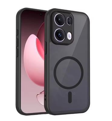 Funda para OPPO Reno 14 13 12 Pro 5G Armor Matte Frosted Clear Magnetic Wireless Charge Cover For OPPO Reno 14F 13F 12F 5G Coque