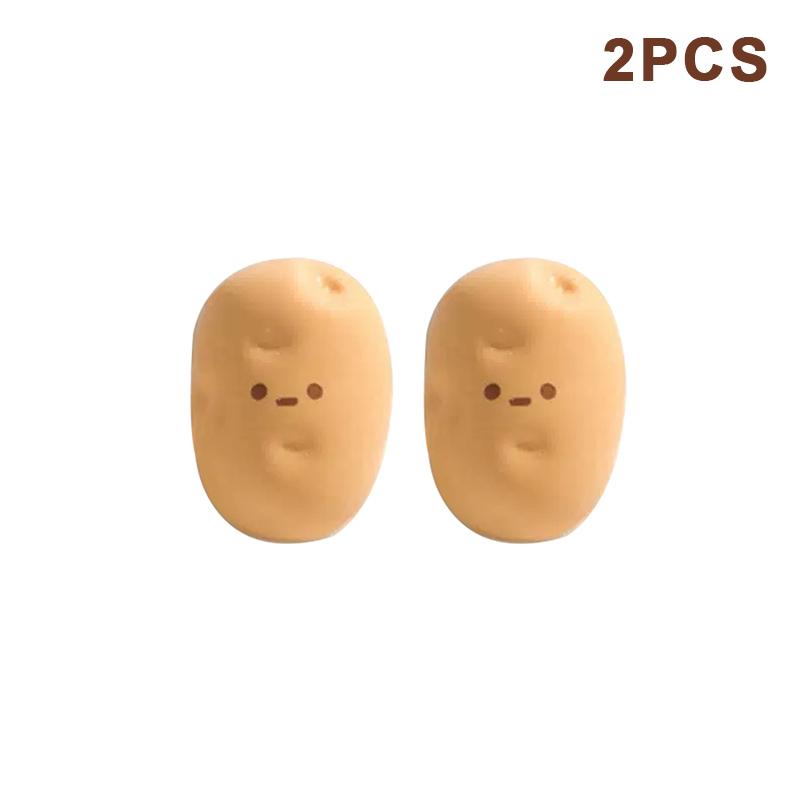 

[ZYAS]New Creative Simulation Food Eraser Potato-shaped Model Children s Homework Pencil Correction Eraser Unique Funny Eraser