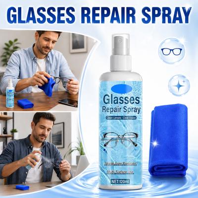 Spray Remover zgârieturi lentile ochelari 120ml și 60ml pentru restaurarea și întreținerea zgârieturilor pe suprafața ochelarilor și a sticlei