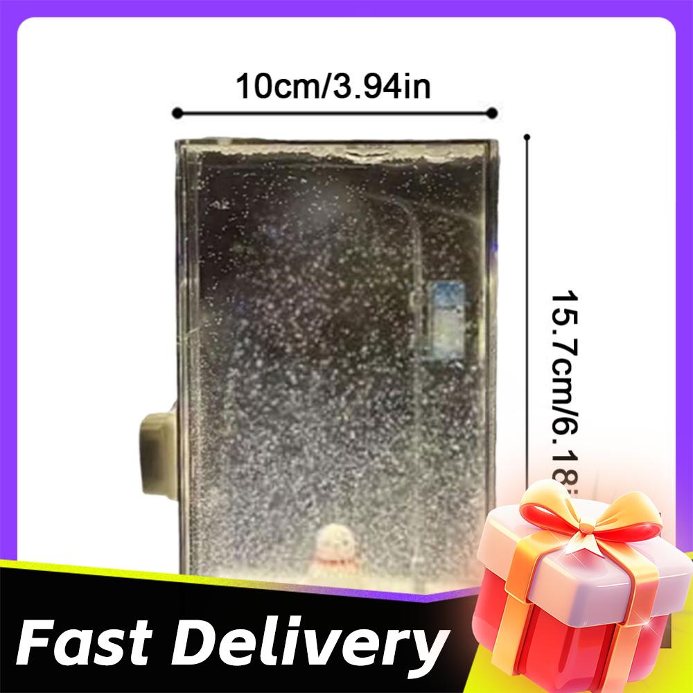 1/2 Stück Schneelandschaft Nachtlicht SchneeLampe Materialpaket Dekorative SchneeNacht Straßenlaterne Weihnachtslicht zum Selbermachen Geschenk