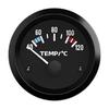 Vehicle Meter 12V Automobile Car Gauge 2" 52mm Water Temp Oil Temp Oil Press Fuel Volts Oil press kg Ammeter Gauge Black Shell