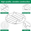 1pc Stainless Steel Steamer Rack, Multi-Use for Oven Air Fryer Baking & Vegetable Steaming, Round Dishwasher Safe Kitchen Rack