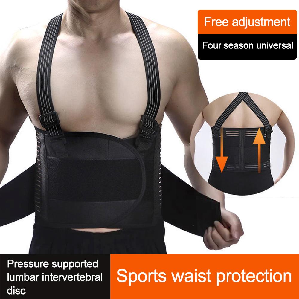 

Breathable Work Back Brace Lower Back Support Posture Corrector New Elastic Back Brace Sports XL