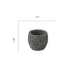 Milk White Creative Volcanic Stone Pattern Cement Succulent Flower Pot Office Home Desktop Decoration Green Plant Flowers