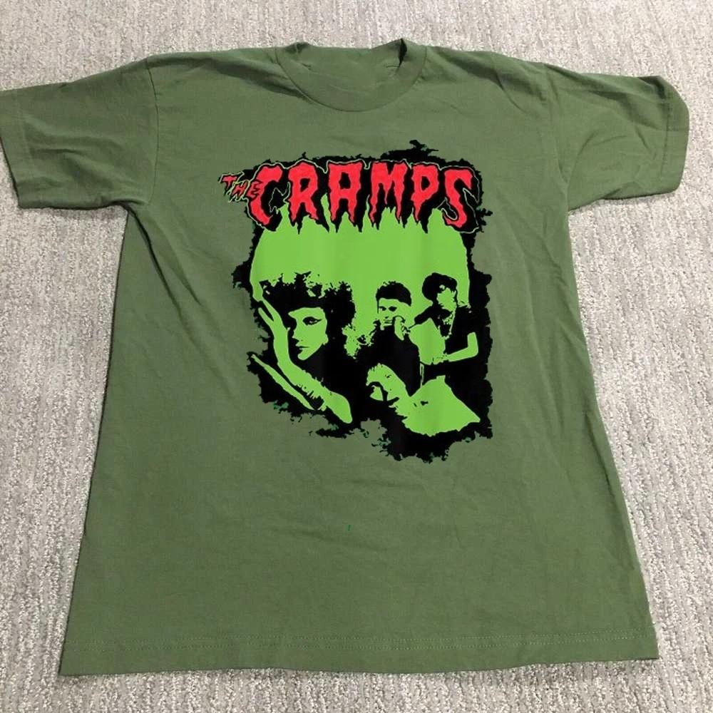 

Hot Popular THE CRAMPS Band Off The Bone Green S to 5XL Shirt ZL408 Unisex T-Shirt M
