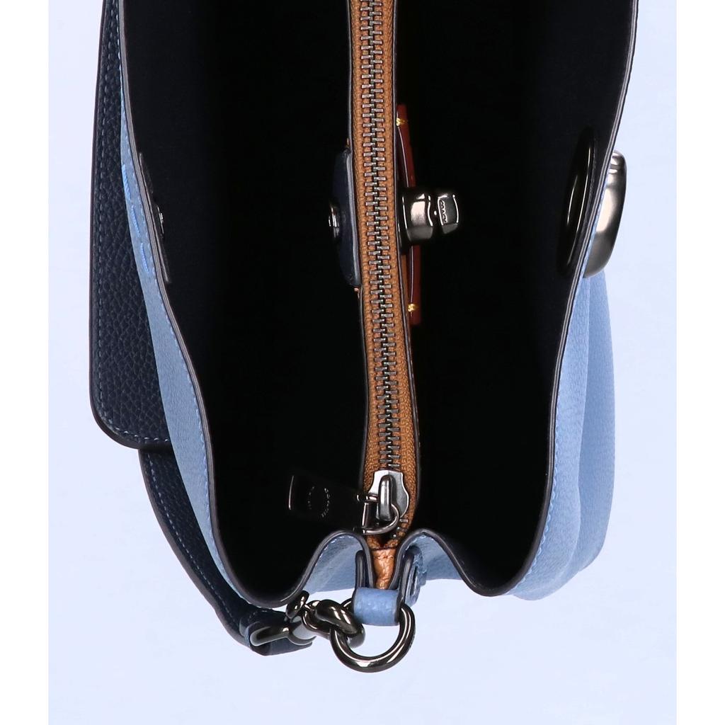 COACH [Excellent Condition] C3766 Willow Soft Bucket Bag/2-Way Shoulder Handbag Blue / navyUsed