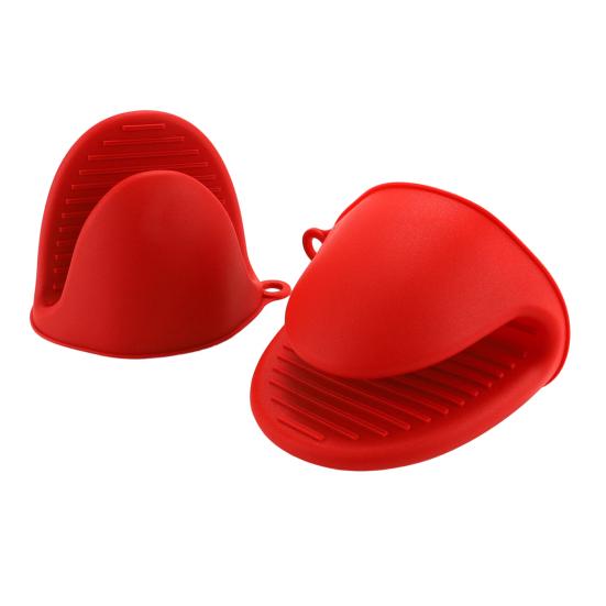 2 Stück Verbrühschutz-Clips Rutschfest Hitzeschutz TPE Ofenhandschuhe Wiederverwendbare Küchenhandschuhe für den Ofen
