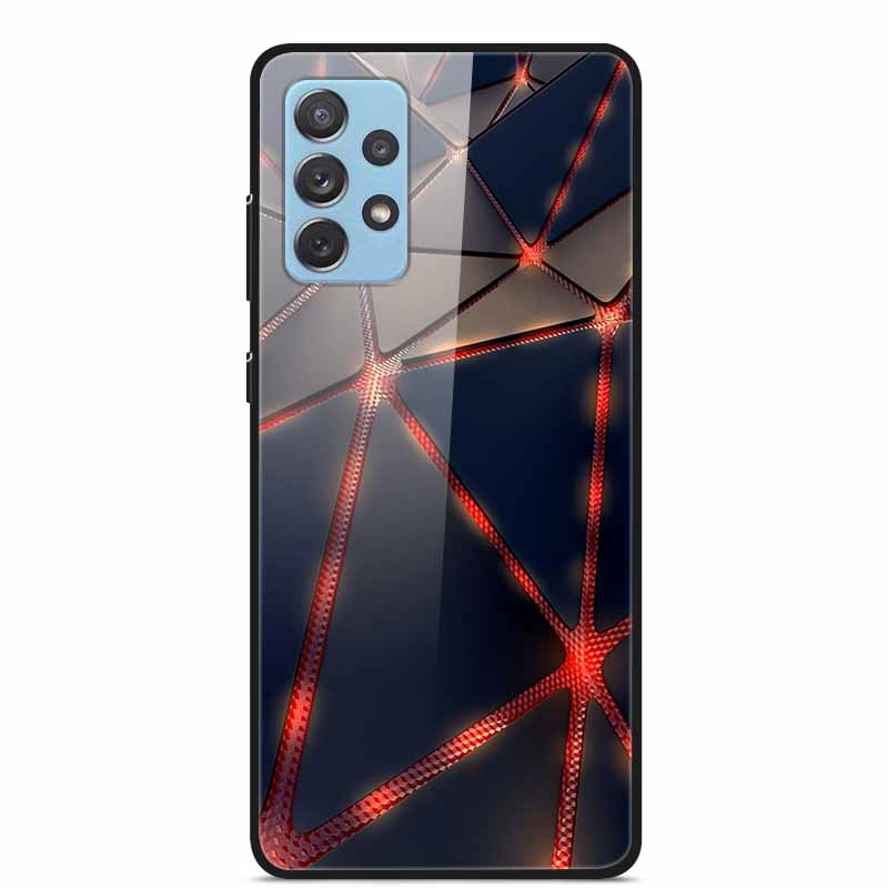 For Samsung A52 5G 4G Cases A52s 5G Tempered Glass Hard Back Cases For Samsung Galaxy A52 5G Phone Covers Funda A 52s 2022 A528B
