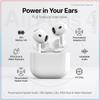 Apple AirPods 4 Auricolari Wireless Bluetooth 5.3 EQ Adattivo Isolamento Vocale Doppio Microfono Riproduzione Lunga 30H Pop-up Automatico Auricolari Sportivi Mini