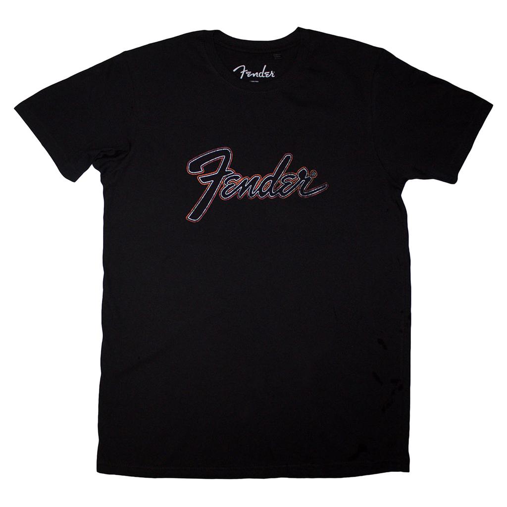 Fender Unisex Erwachsenen T-Shirt mit Adler-Rückenaufdruck