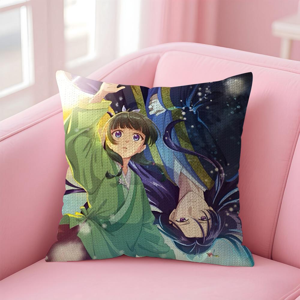 TThe ApothecaryY Diaries Cushion Cover Natural Linen Pillow Case DoubleSided Print Decorative Sofa Pillowcase Home Decor Gift