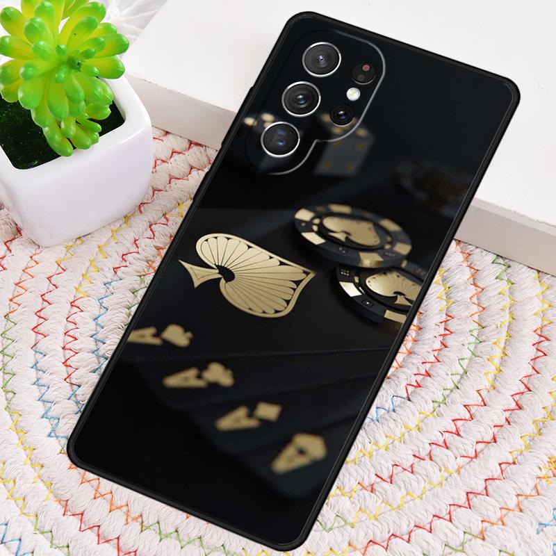 Mystery Poker Card Silicone Phone Case For Samsung Galaxy note 10 pro S26 S25 S24 S23 S22 S21 Plus S25Ultra Capa Cover
