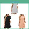 Casual Knit Dress With Pockets For Women Spring Summer Comfort Wear