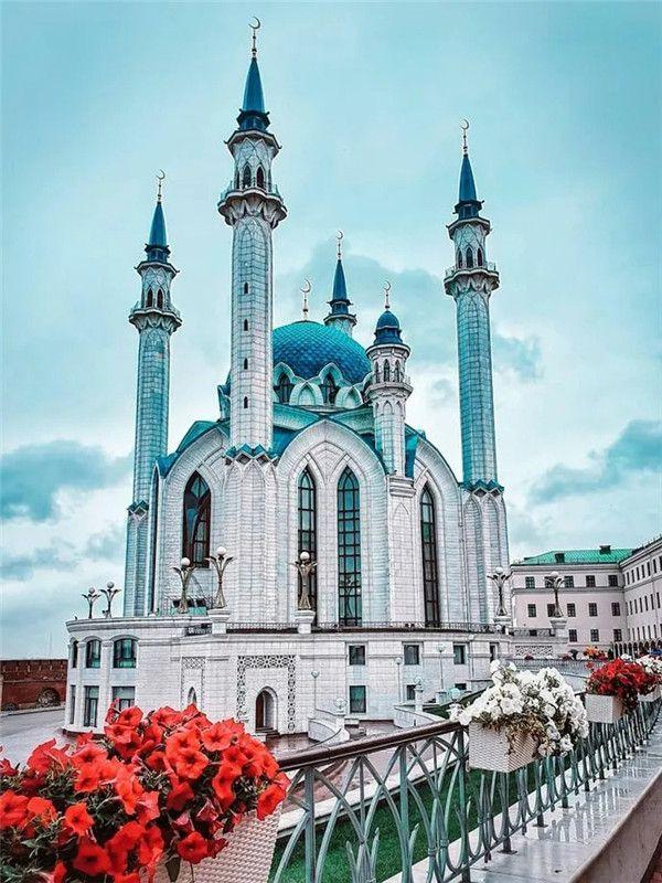 RUOPOTY DIY Frame Painting By Numbers Landscape Wall Art Picture Drawing Picture By Numbers Castle For Living Room