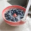 Raised Drainage Hole Ceramic Fruit Washer Self-Rotating Fruit Cleaner Blueberry