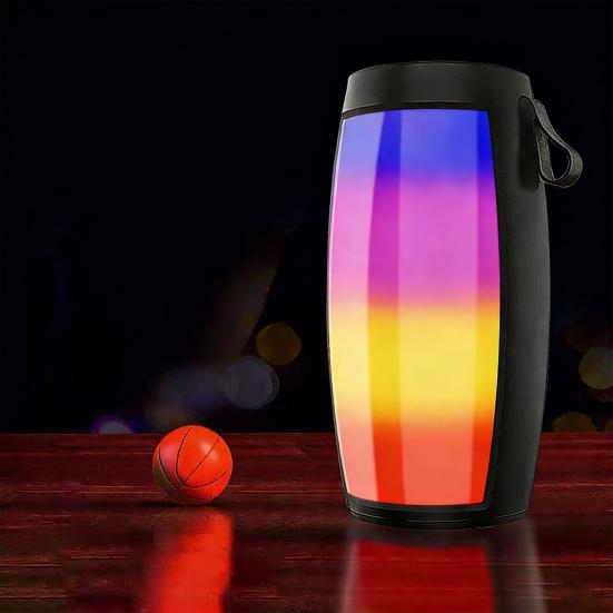 Mini Wireless Bluetooth-compatible Speaker with Colorful LED Light Support USB Disk TF Card Waterproof Portable Loudspeaker Box