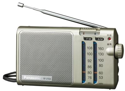 Panasonic RF-U150A-S FM AM 2-Band Radio Silver