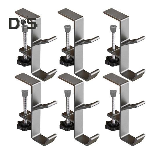 1/2/4/6Pcs Christmas Stocking Holders Rust-Proof Scratch-Resistant Adjustable Garland Hangers Fireplace Stocking Holders