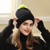 Autumn and Winter New Outdoor Windproof and Warm Ear Protection Pullover Hat Hairball Versatile Casual Fashion Cold Hat