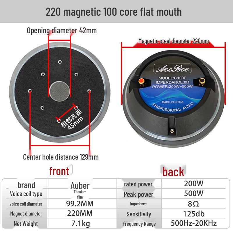 3-4 Inch Round Bookshelf Tweeter Speaker, 4/8 Ohm, Double Magnet, Car/Holder/KTV Audio.