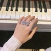 Hot Sale Famous Brand Party Luxury Jewelry For Women Anniversary Gifts Zicons Rose Gold Color Double Flowers Adjustable Rings