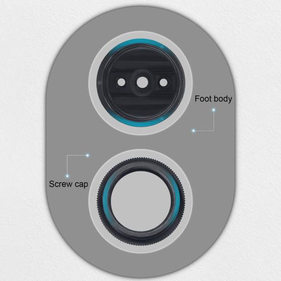 4ks/sada Nožky skříně Odolné proti opotřebení Silná nosnost ABS Kulaté výškově nastavitelné nábytkové nožičky Domů