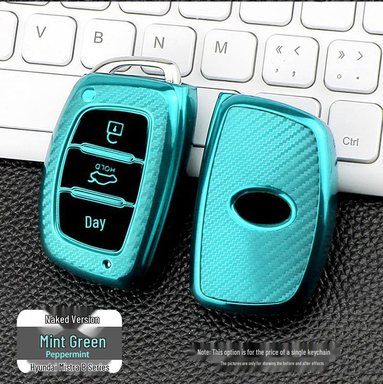 Hyundai Mistra B Carbon Fiber TPU Car Key Cover