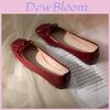French Style Flat Shoes For Women With Faux Leather Upper And Rubber Sole For Daily Wear