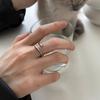 Irregular Ring Female Niche Design Personality Simple Tide High Sense Cold Wind Stacking Wearing Combination Ring Female