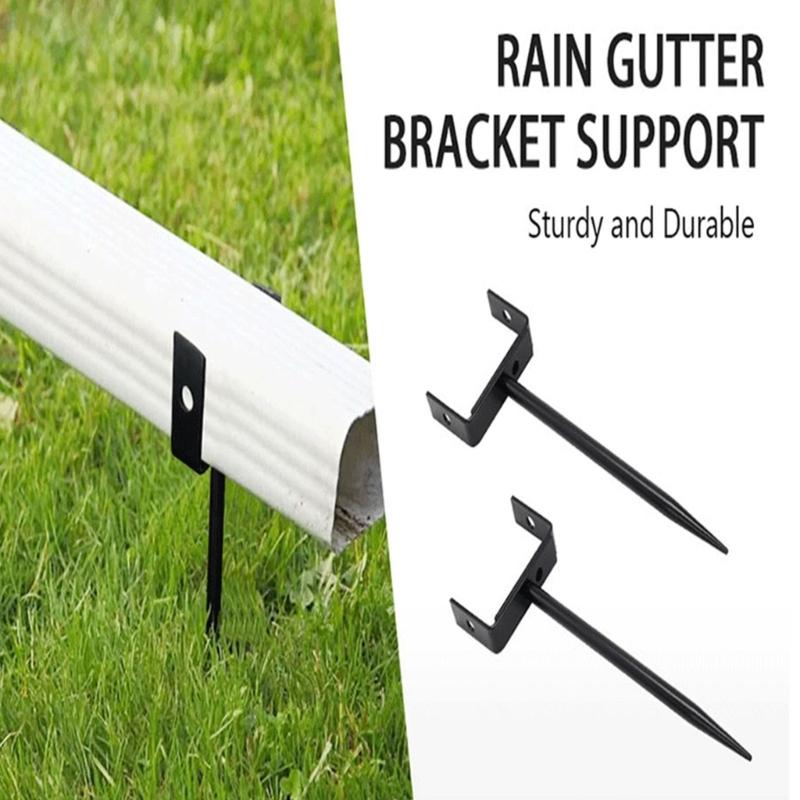 Adjustable Downspout Extension Bracket Strong Weather Resistant Metal Downspout Support Quick Fixing for Drainage
