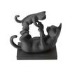 3D-Druck Eltern-Kind-Katzenstatue Minimalistische Katzen-Schreibtischdekoration Geschenk für Katzenliebhaber