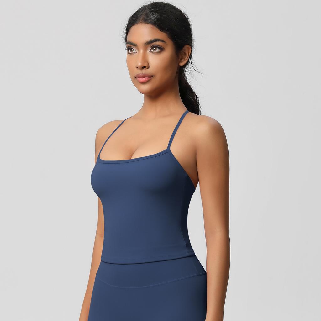 Women High Quality Sport Tank Tops With Chest Pads Compressed Quick-dry Super Elastic Suitable For Running Gym Fitness Training Yoga