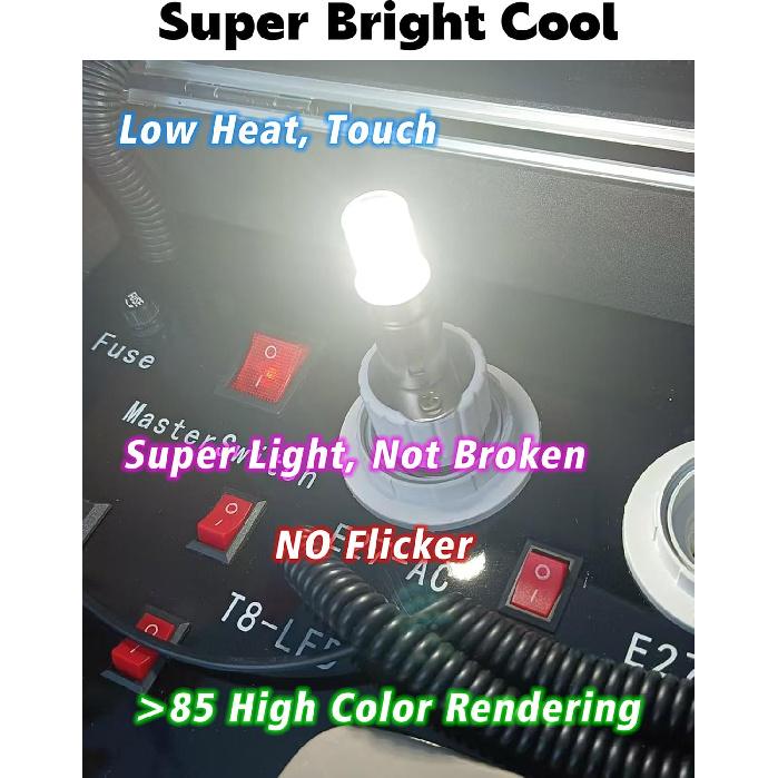 Super Bright 1157 BAY15D LED Bulbs, 3w 2357 2057 7528 LED Brake Light Bulb, 6000k Daylight White 350LM BAY15D Bulb for RV Car Camper Trailer Back Up