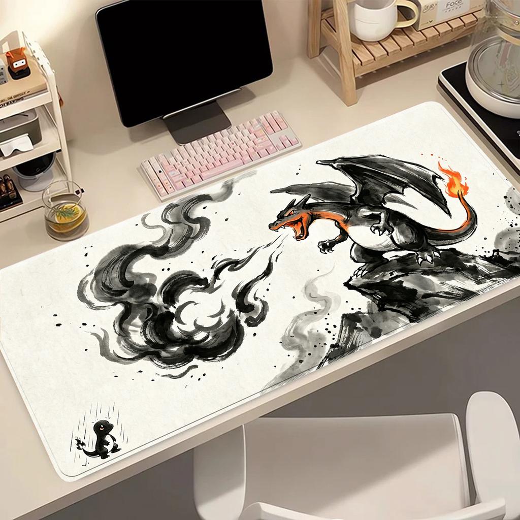 HD Mouse Pad Pokemon Wash Painting Non-Slip Durable Gaming Desk Mat PC Computer Keyboard Pad Print Extended Mousepad Anime