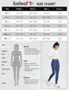 Baleaf Winter Tights with Pants Size L Women's Fleece-Lined High-Waisted Leggings, Waterproof, Cold-Wearing Pockets, Ski/Hiking - Blue, (Japan XL)