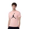 Jordan T Shirts Men's Coral Red Crew Neck Moderate Straight Fit DA6797-623