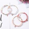 Woman Simple Stylish Sweet Delicate Love Shape Star Elastic Bracelet