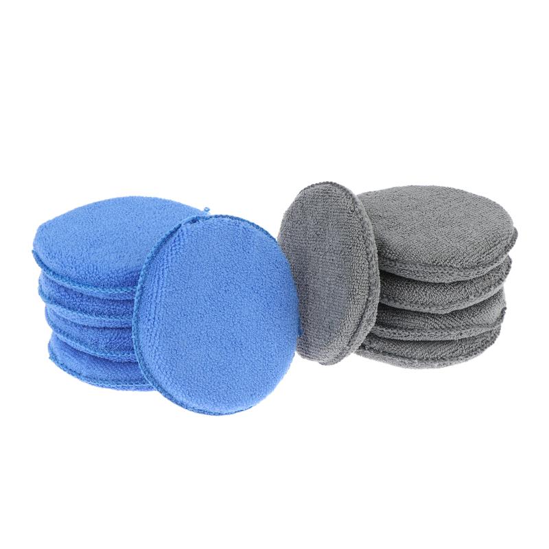 5/10/20Pcs Car Detailing Applicator Pads Car Care Waxing Polish Sponges Soft Microfiber Round Foam Sponges Car Cleaning Tools