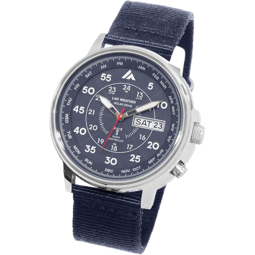 Radweather Men s Radio Solar Watch 100m Waterproof Navy