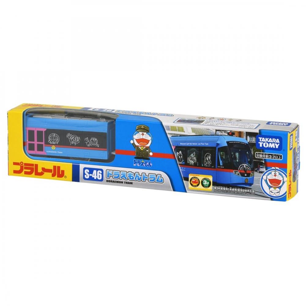 TAKARA TOMY Hračka tramvajová souprava Plarail S-46 Doraemon pro věk 3+