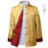 Men's Reversible Tang Suit Jacket - Spring/Autumn Casual Hanfu for Dad and Grandpa