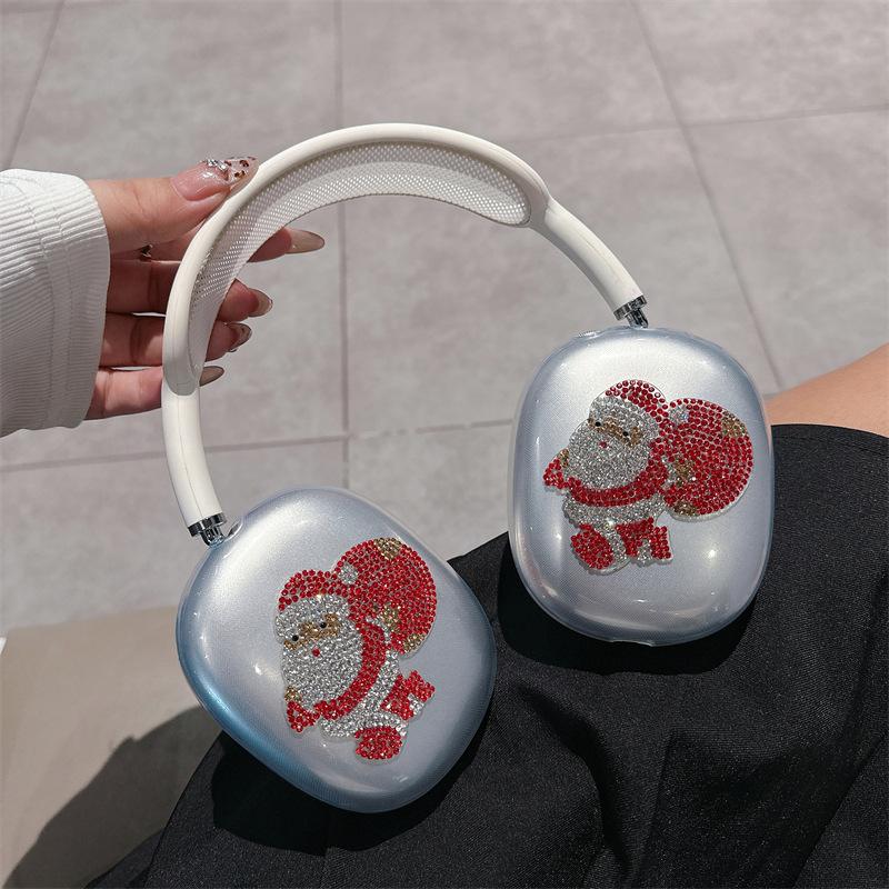 Santa applies apple AirPods max protective case headphone protective case AirPods cute Airpods MAX